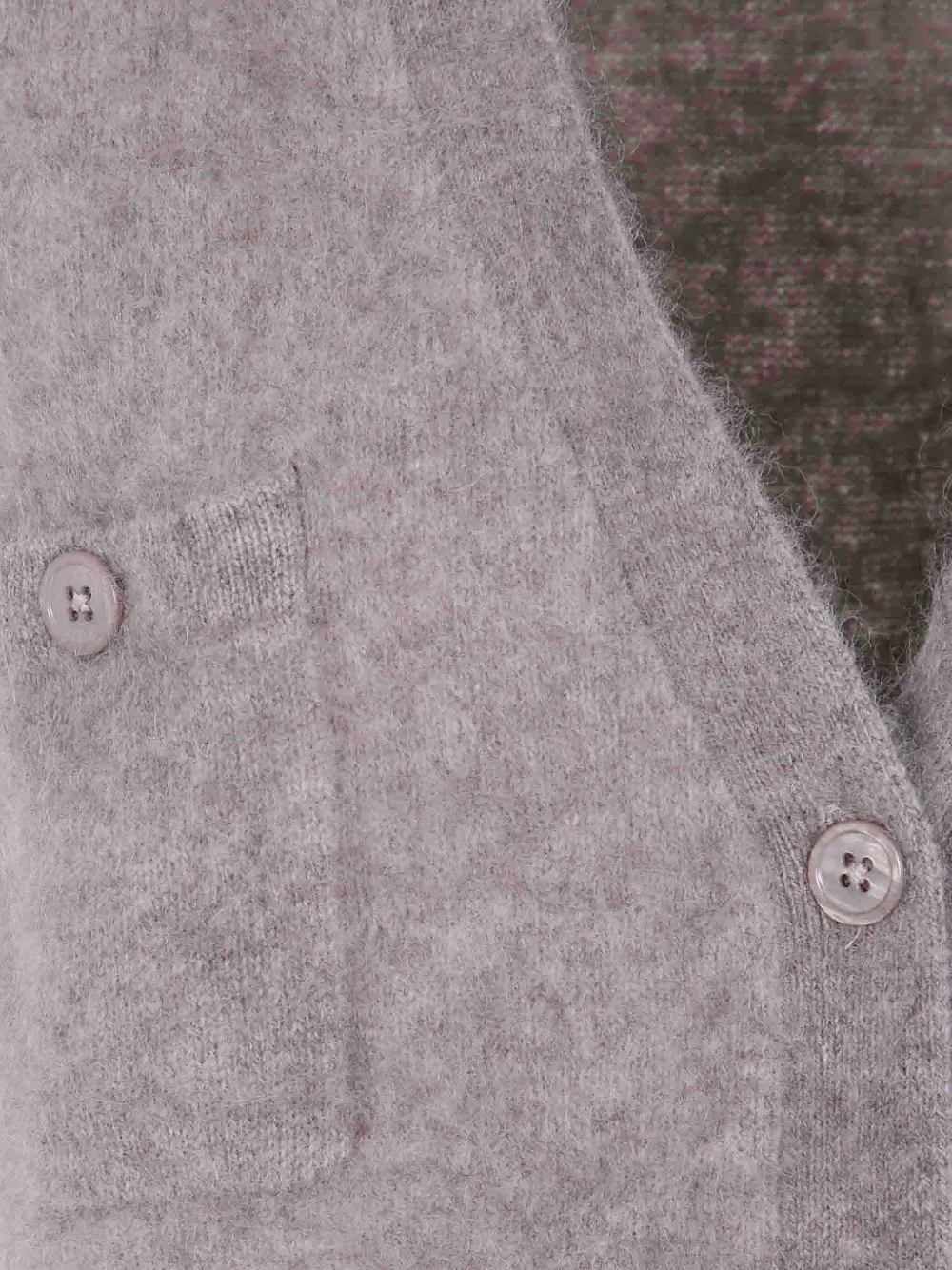 P.A.R.O.S.H. Vest met opgestikte zak met knopen Bruin