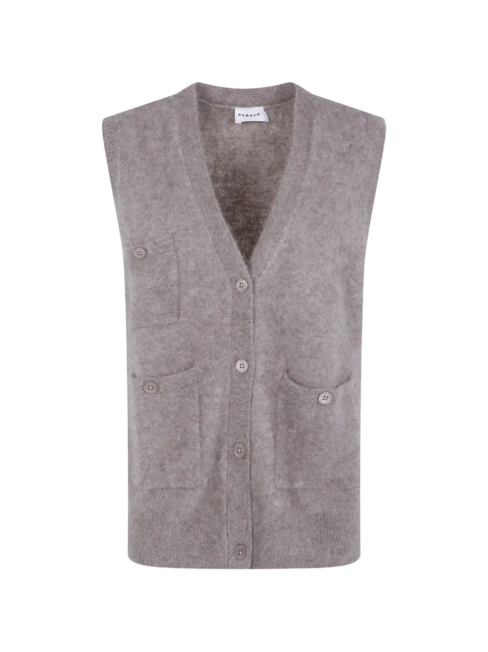 P.A.R.O.S.H. button-up patch-pocket cardigan - Marrone