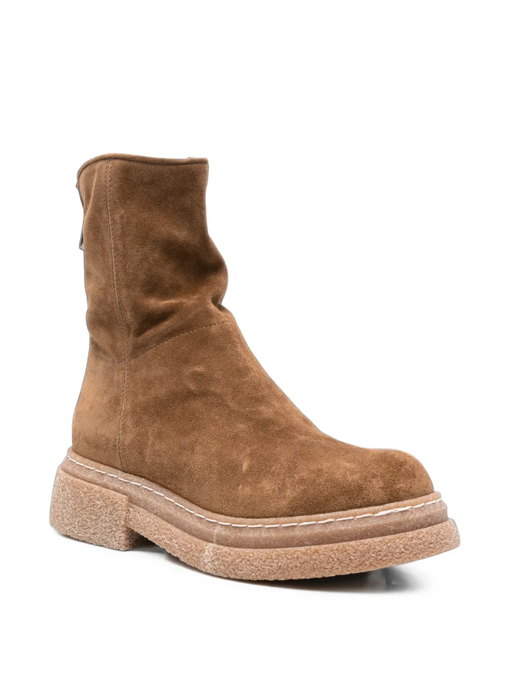 Alberto Fasciani suede rear-zip ankle boots Bruin