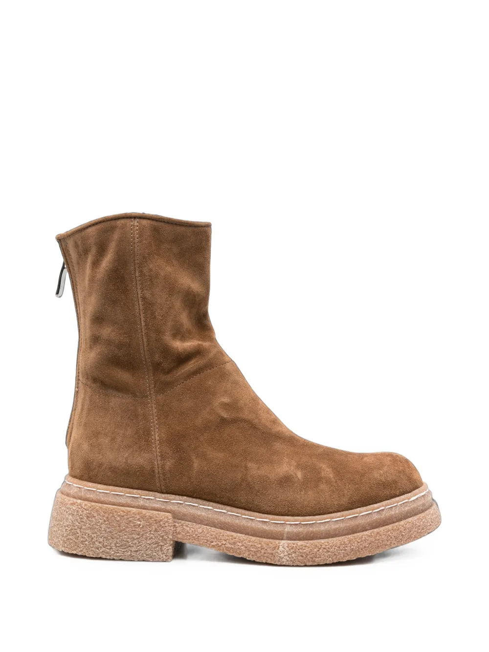 Alberto Fasciani suede rear-zip ankle boots Bruin
