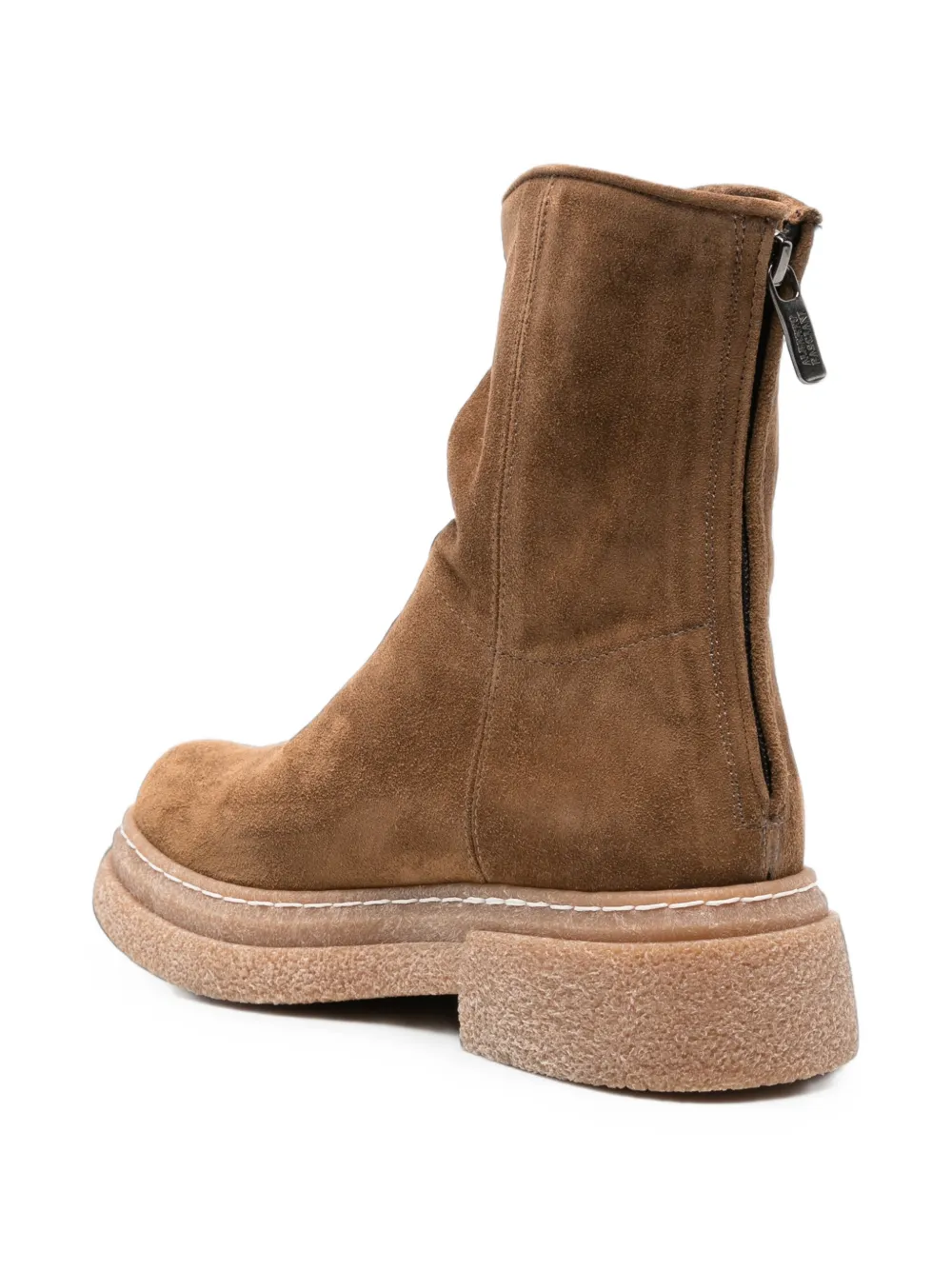 Alberto Fasciani suede rear-zip ankle boots Bruin