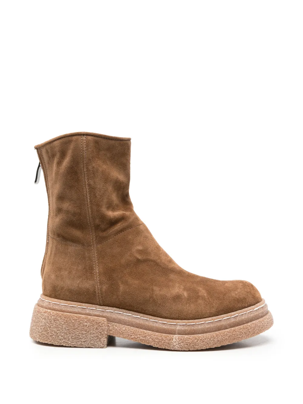 Alberto Fasciani suede rear-zip ankle boots Bruin