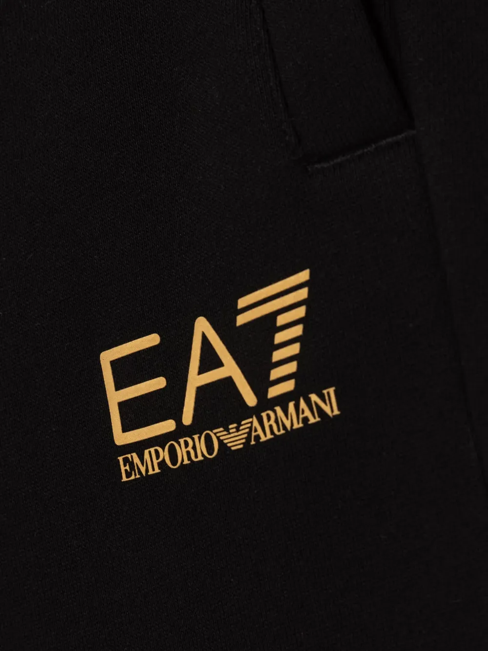 Emporio Armani Kids logo-print track pants Zwart