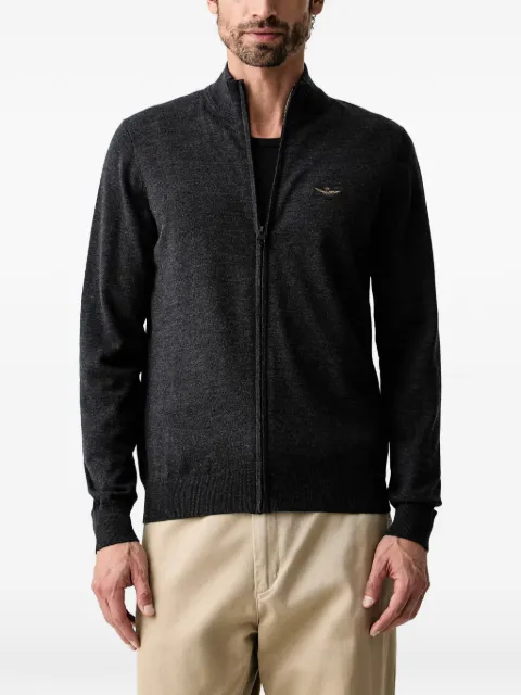 Aeronautica Militare logo-embroidered cardigan