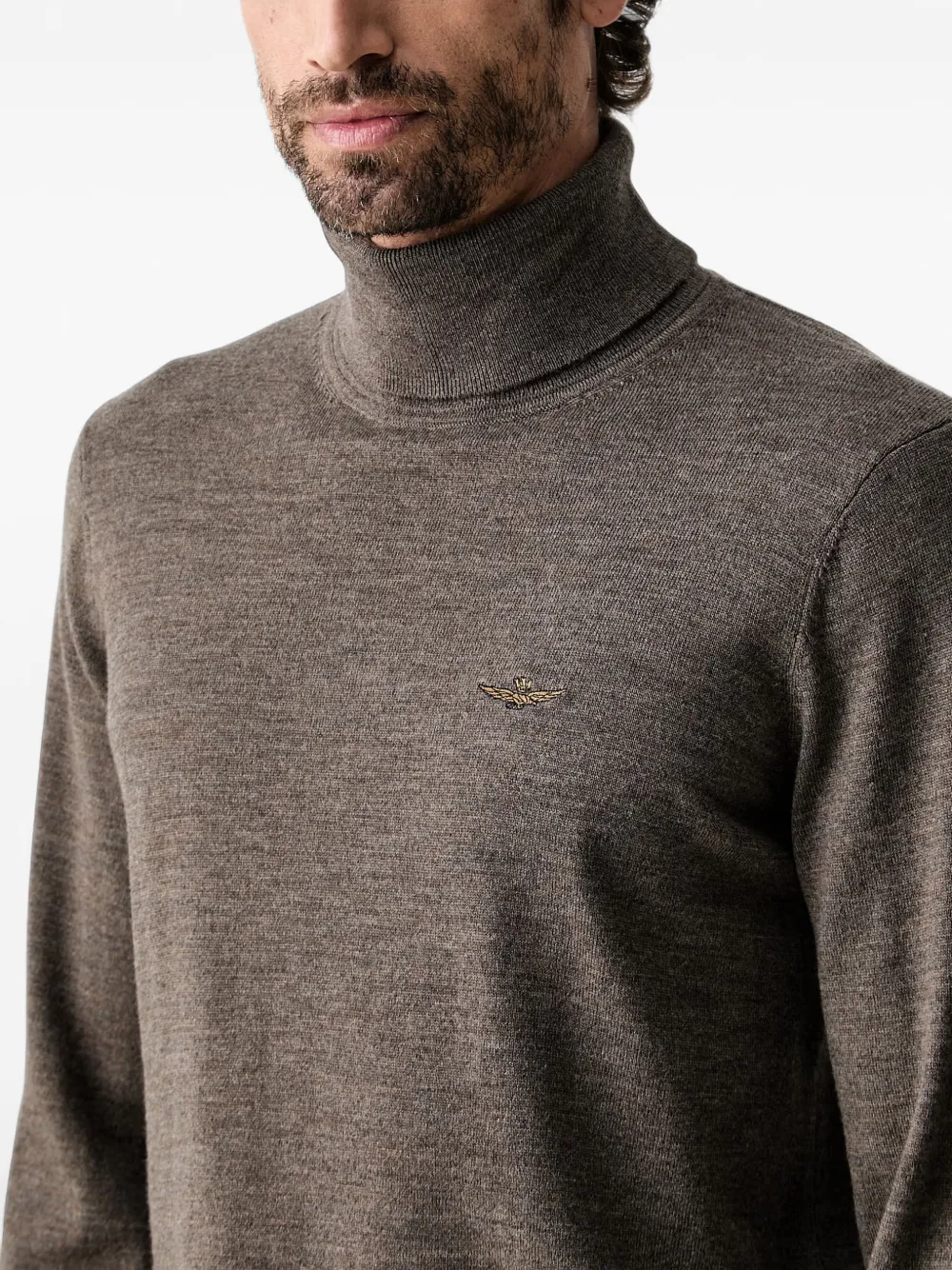 Aeronautica Militare Coltrui met geborduurd logo Bruin