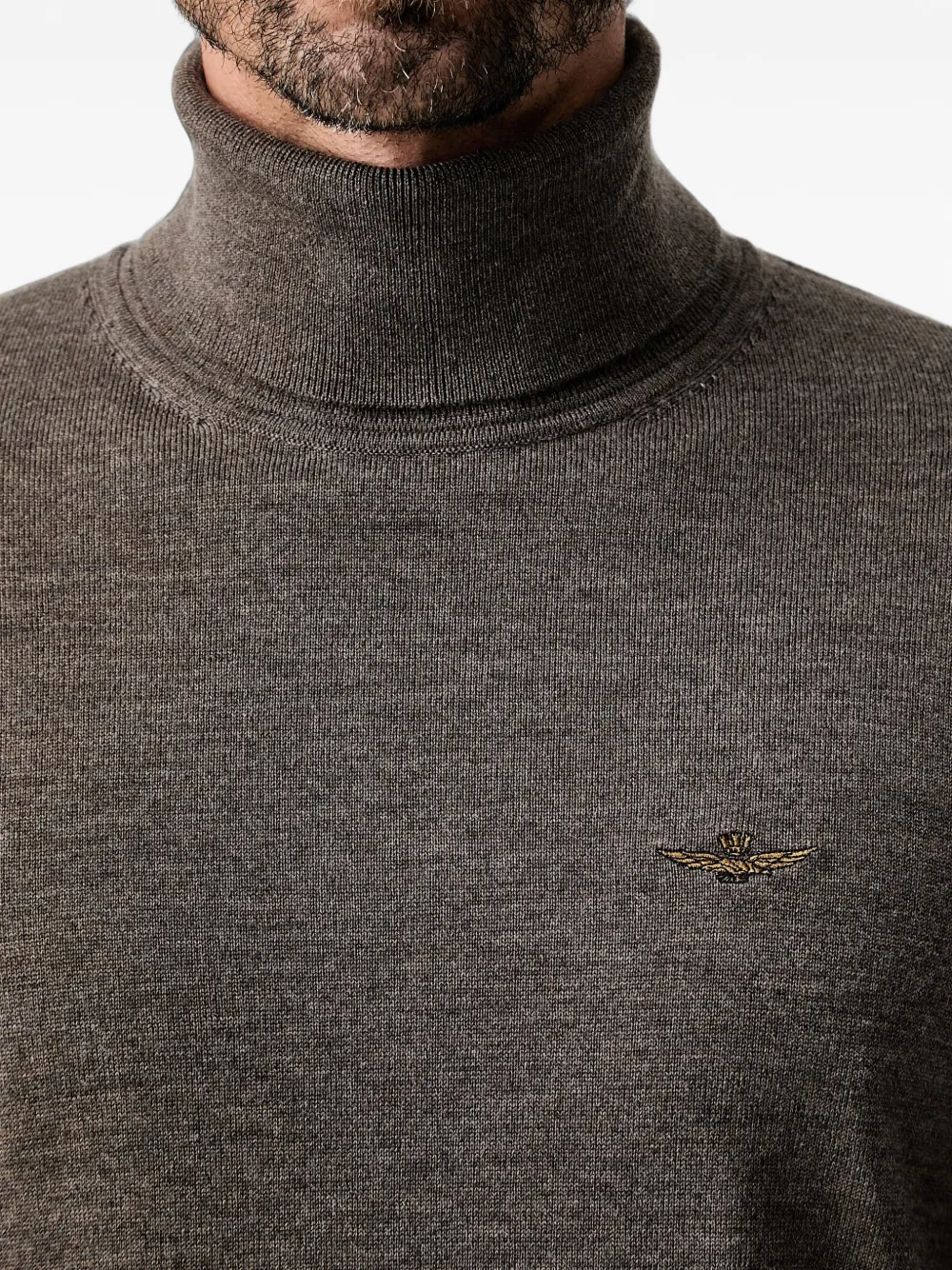 Aeronautica Militare Coltrui met geborduurd logo Bruin