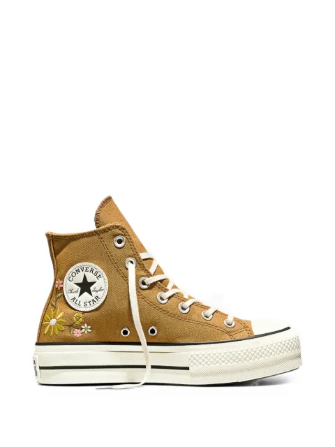 Converse Chuck Taylor lift embroidered-flowers sneakers