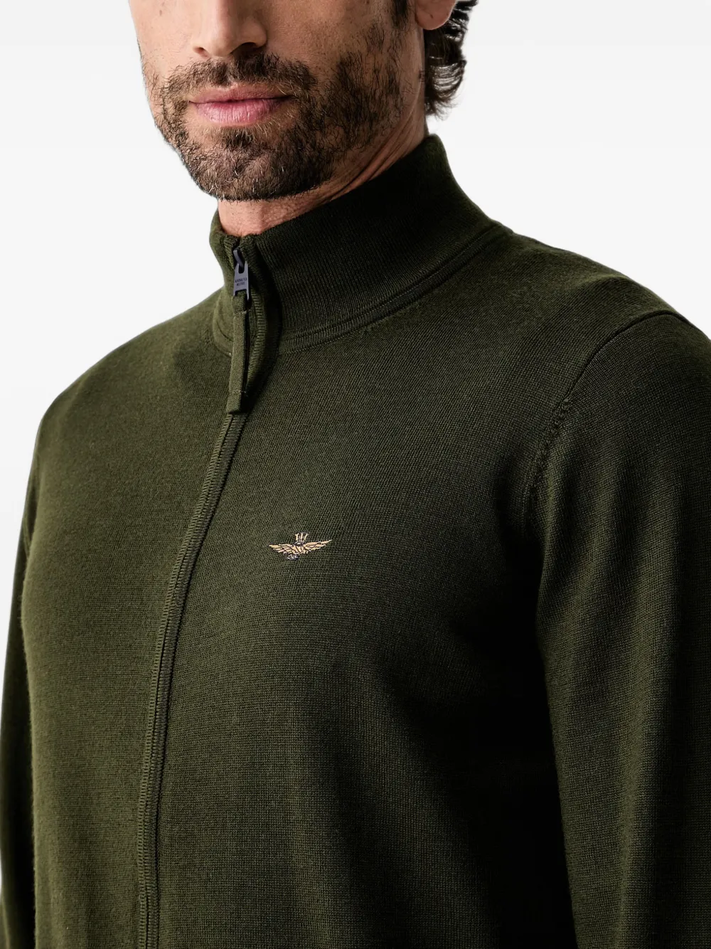 Aeronautica Militare Vest met hoge hals Groen
