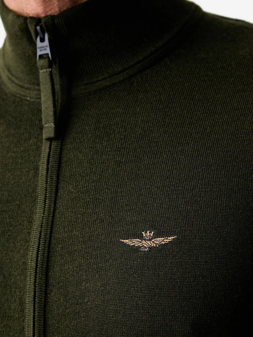 Aeronautica Militare Vest met hoge hals Groen