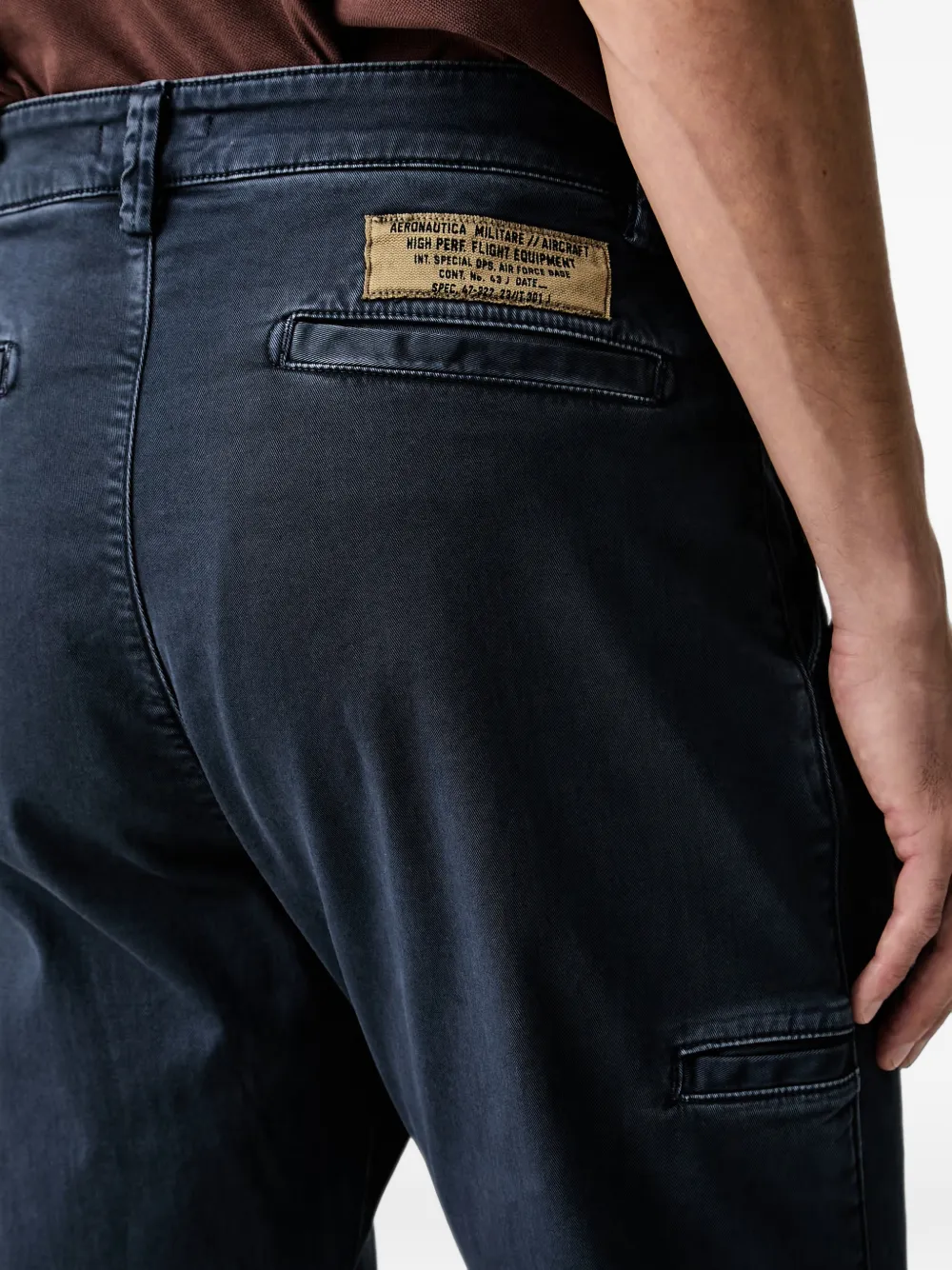 Aeronautica Militare Chino met logopatch Blauw