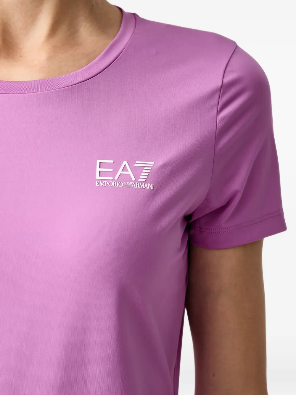 Ea7 Emporio Armani Vigor7 T-shirt met korte mouwen en logo-print Roze
