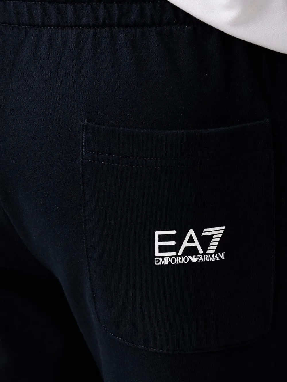 Ea7 Emporio Armani logo-print track pants Blauw