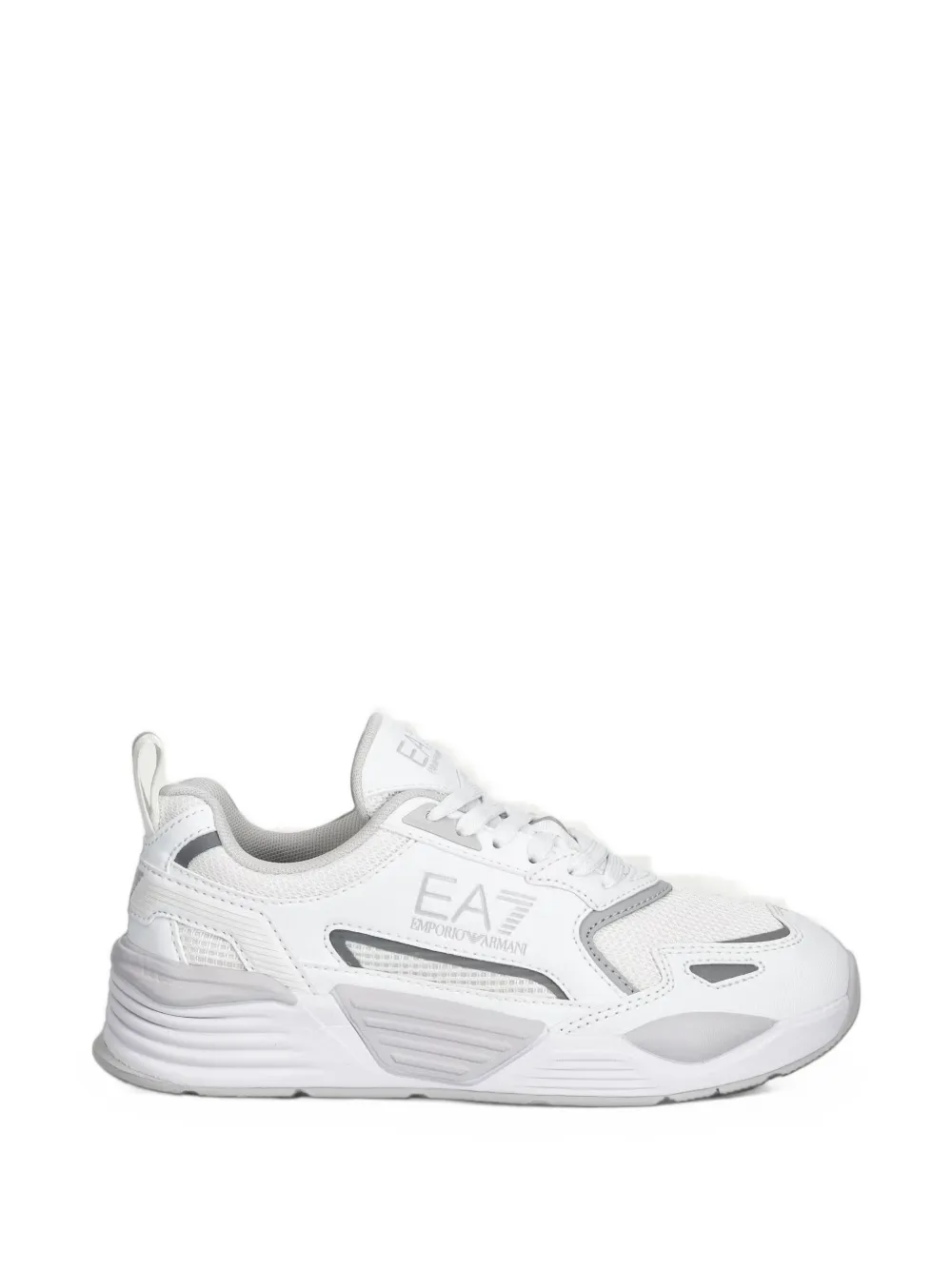 Ea7 Emporio Armani logo-print panelled sneakers - Weiß