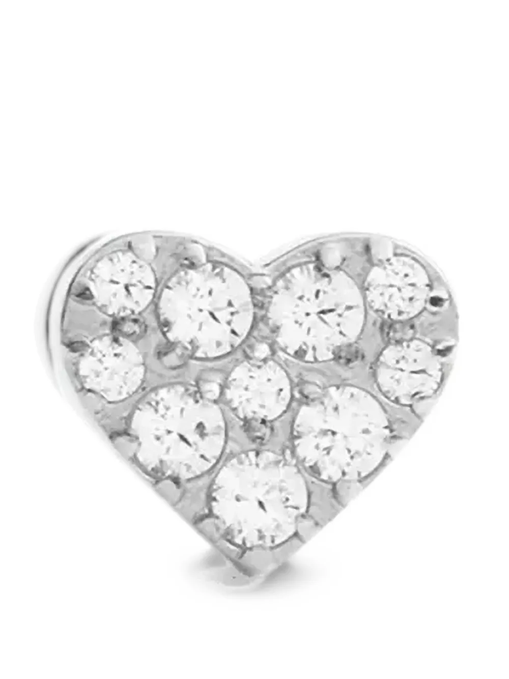Daniel Wellington crystal-embellished heart stud earring