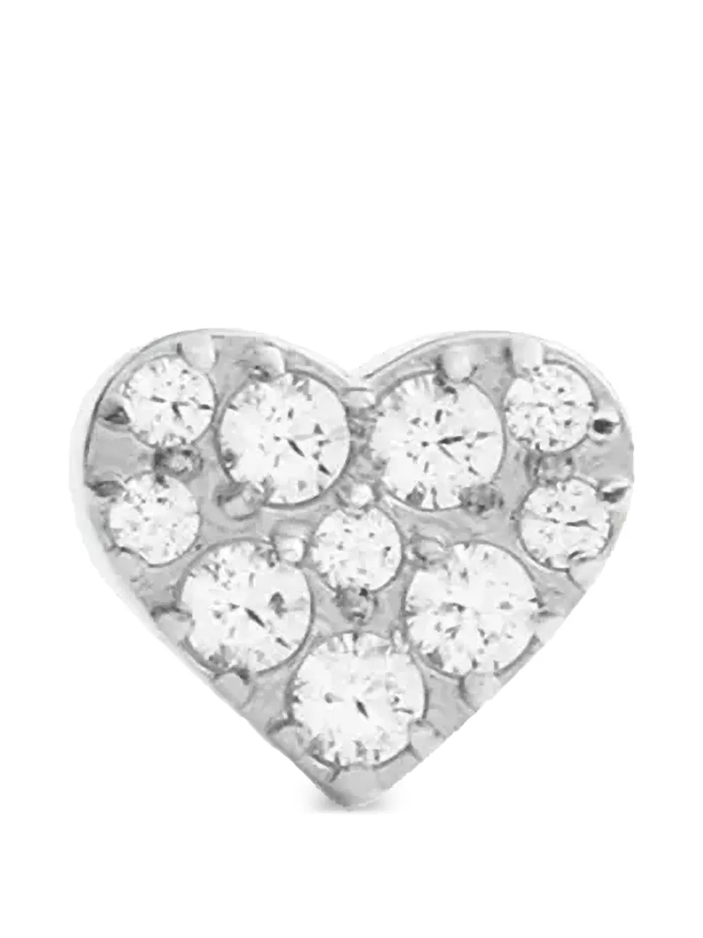 Daniel Wellington puces d'oreilles cœur à ornements en cristal - Argent Daniel Wellington puces d'oreilles cœur à ornements en cristal - Argent