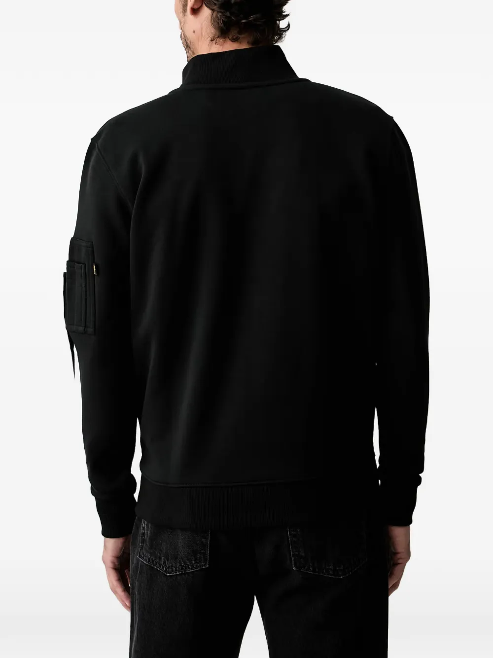 Alpha Industries DTM sweater met rits Zwart