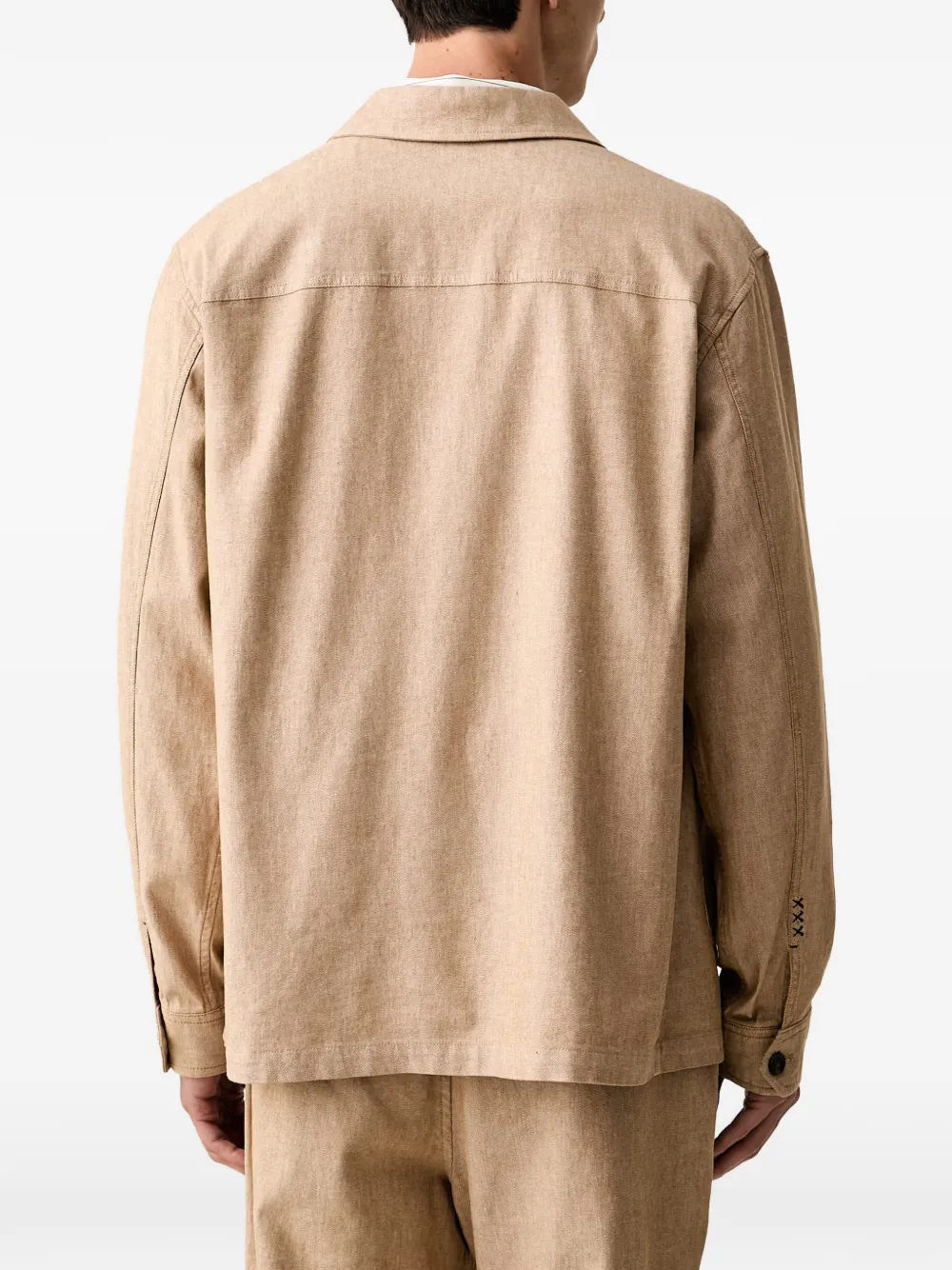 Scotch & Soda Jack met opgestikte zak Beige
