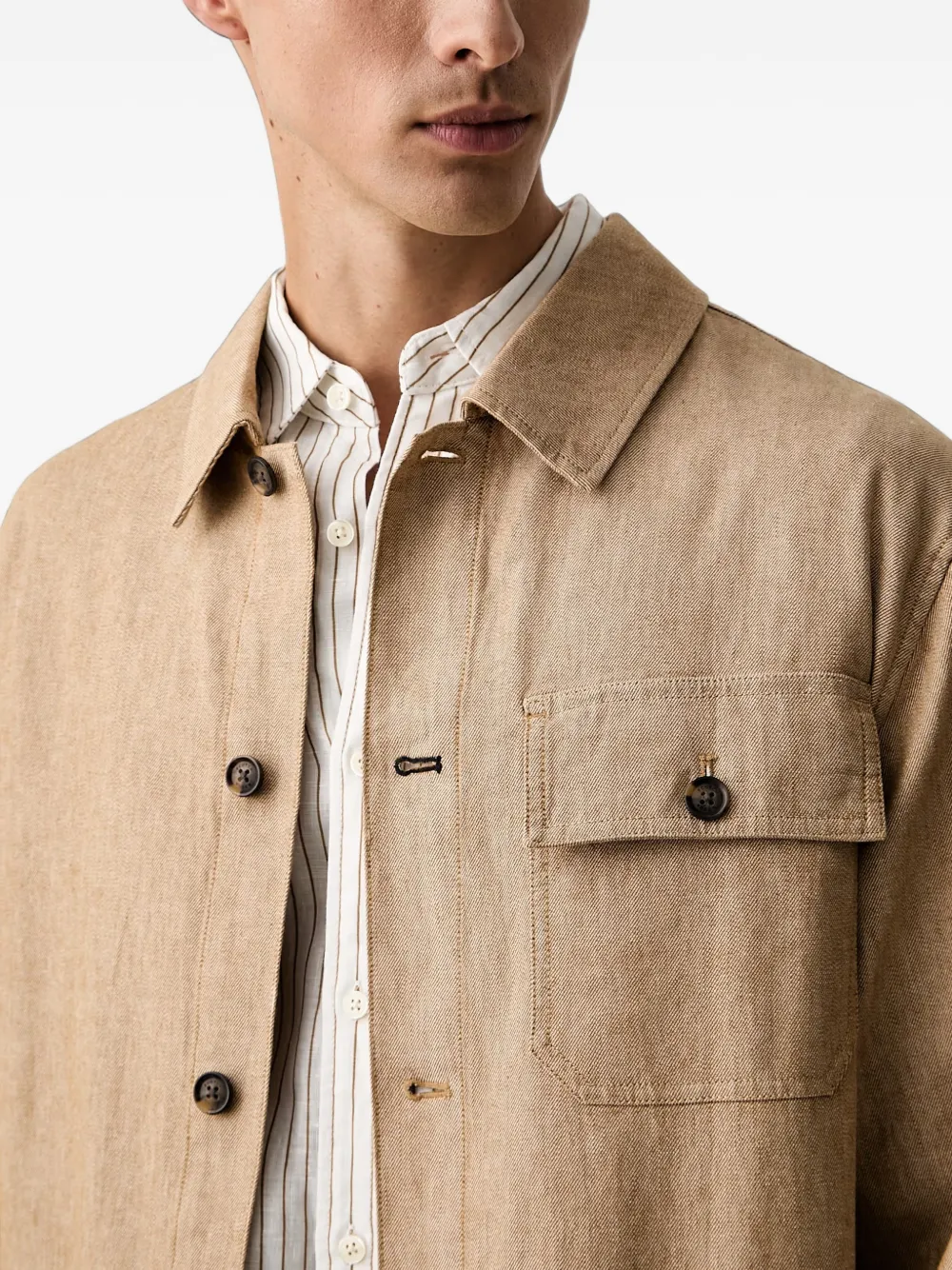 Scotch & Soda Jack met opgestikte zak Beige