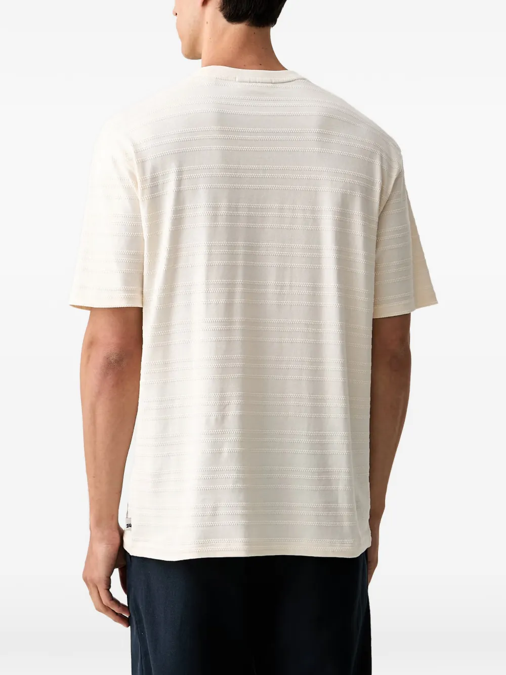 Scotch & Soda T-shirt met borstzak en textuur Wit