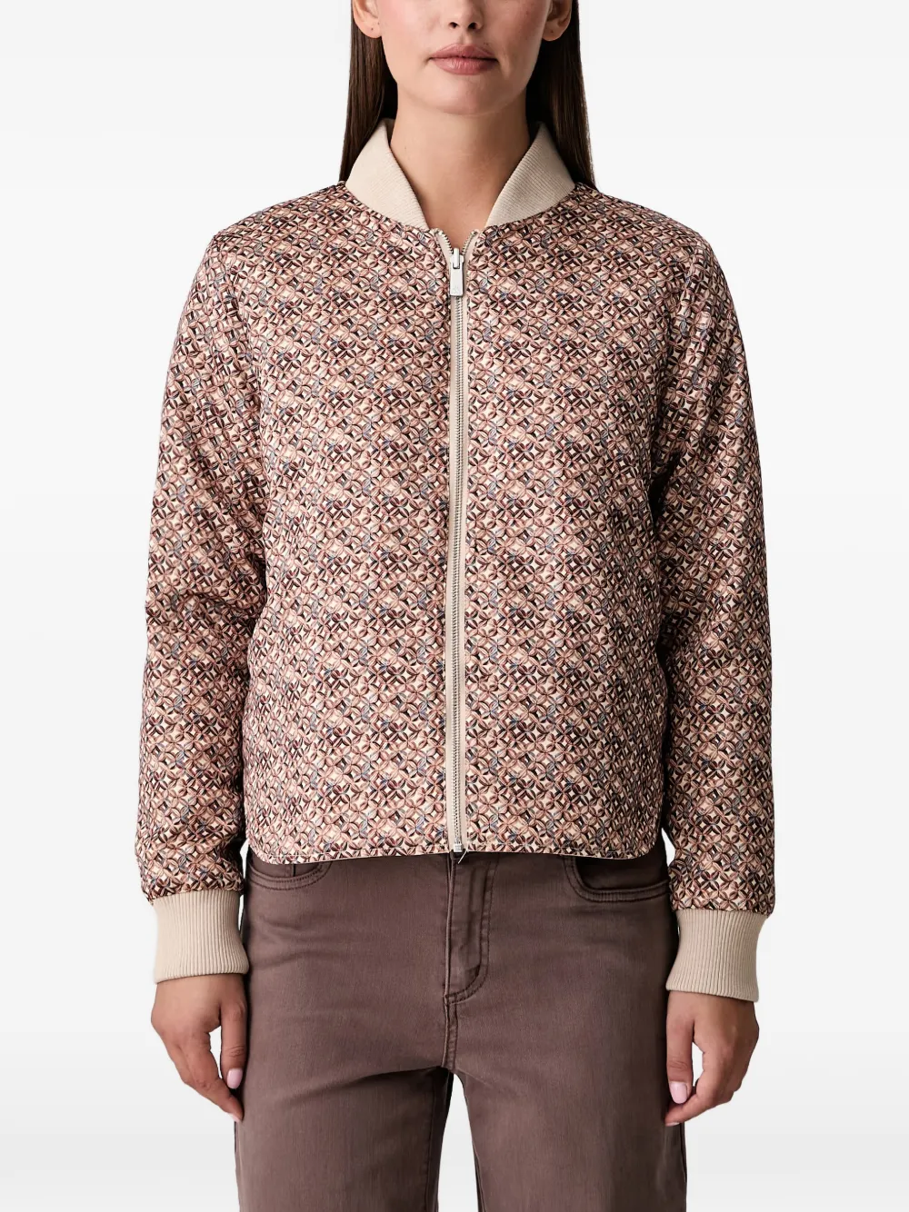 Scotch & Soda Omkeerbaar bomberjack Beige