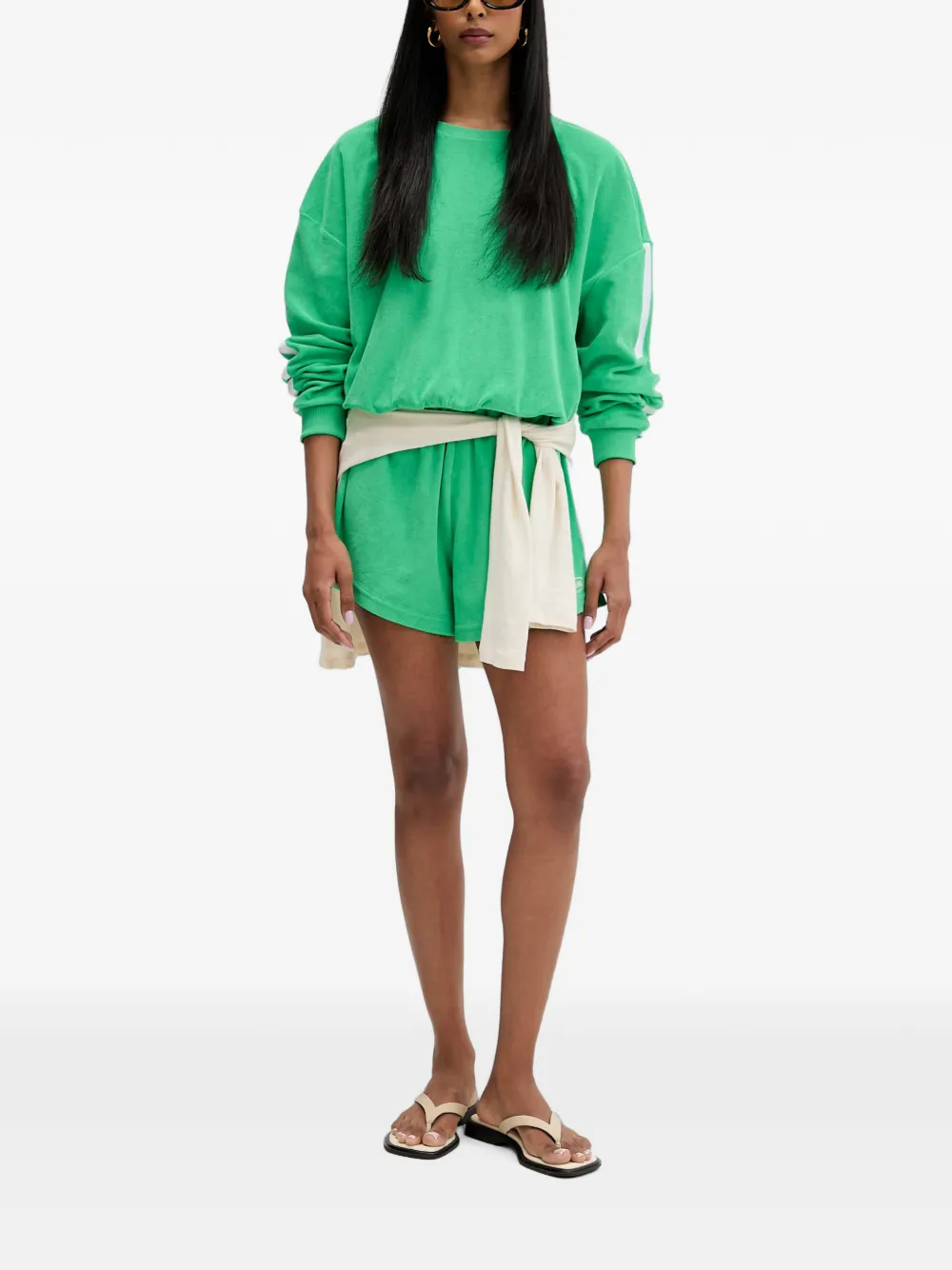 Rip Curl Trui met geborduurd logo en zijstreep Groen