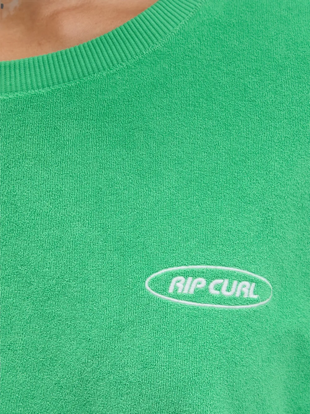 Rip Curl Trui met geborduurd logo en zijstreep Groen
