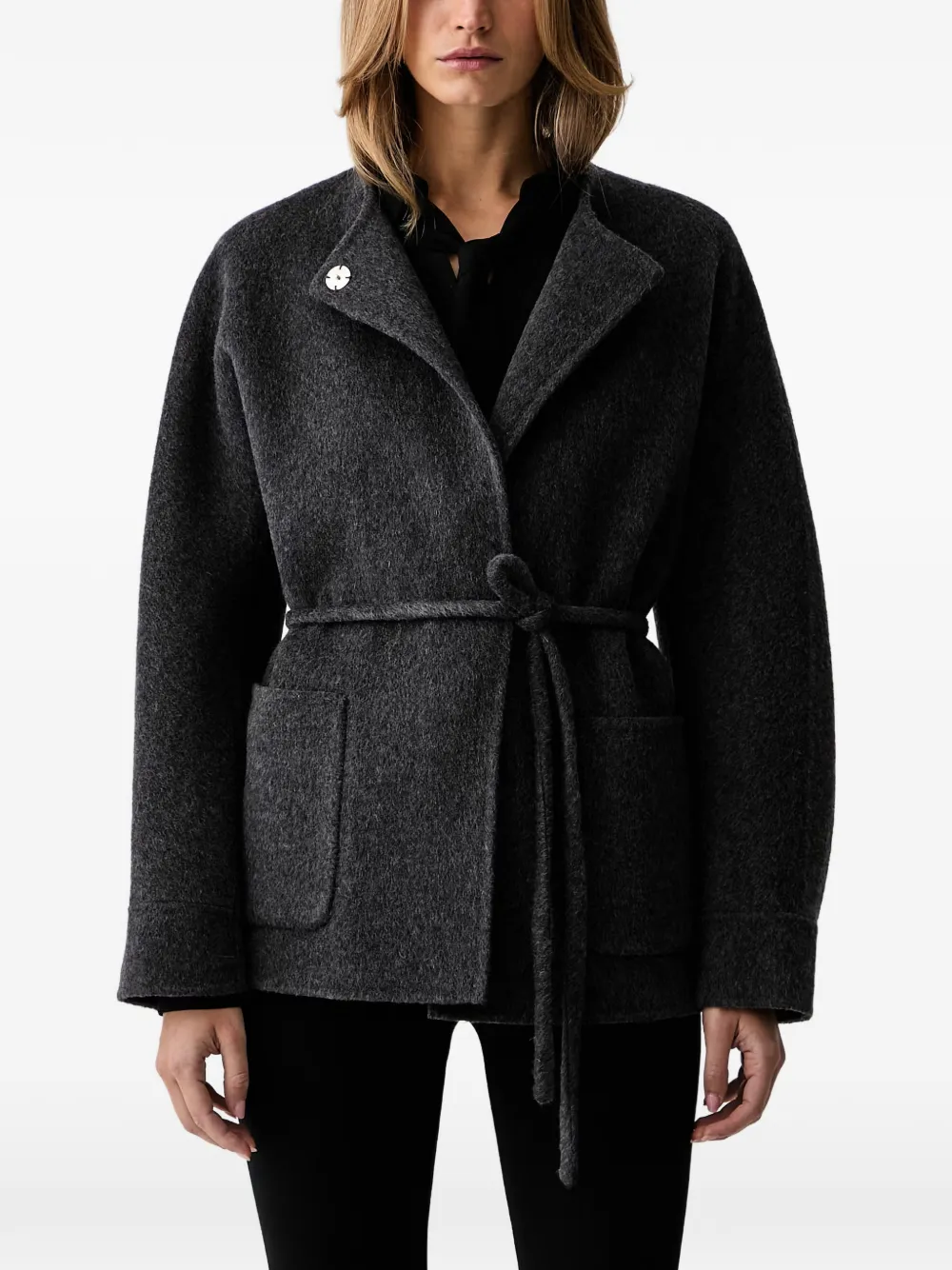 Silvian Heach belted patch-pocket jacket · 44