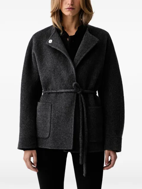 Silvian Heach belted patch-pocket jacket