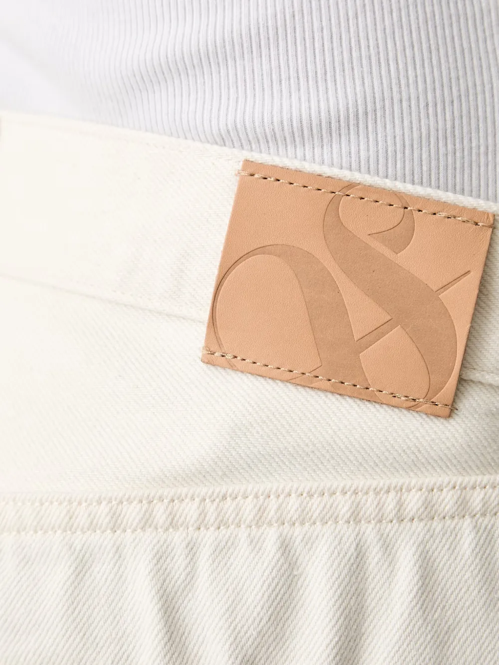 Scotch & Soda Jeans met logopatch Wit