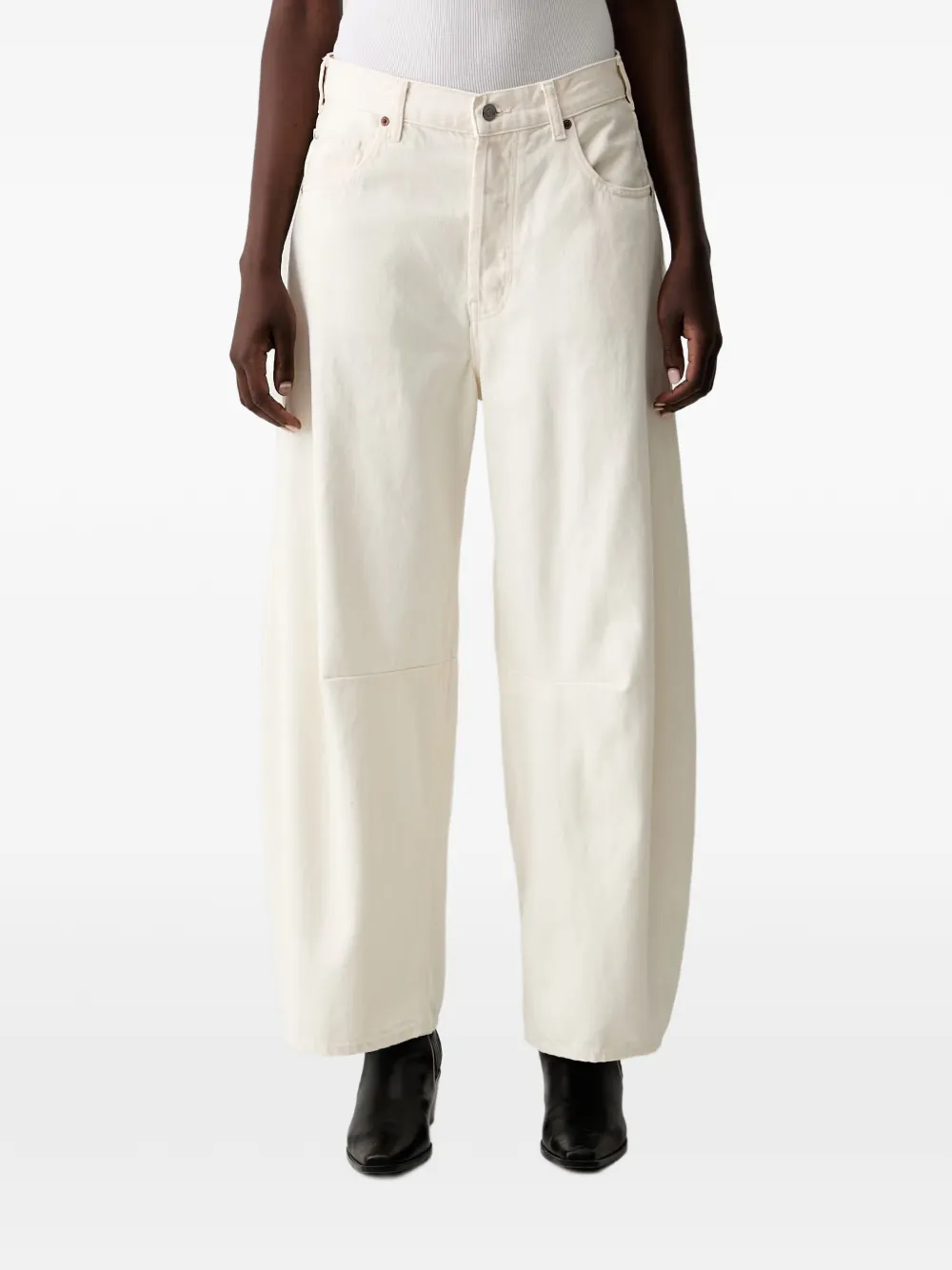 Scotch & Soda logo-patch jeans - Weiß