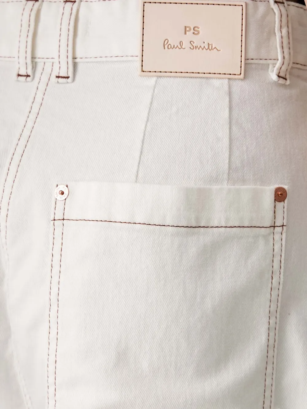 PS Paul Smith Mini-shorts met plooidetail Wit