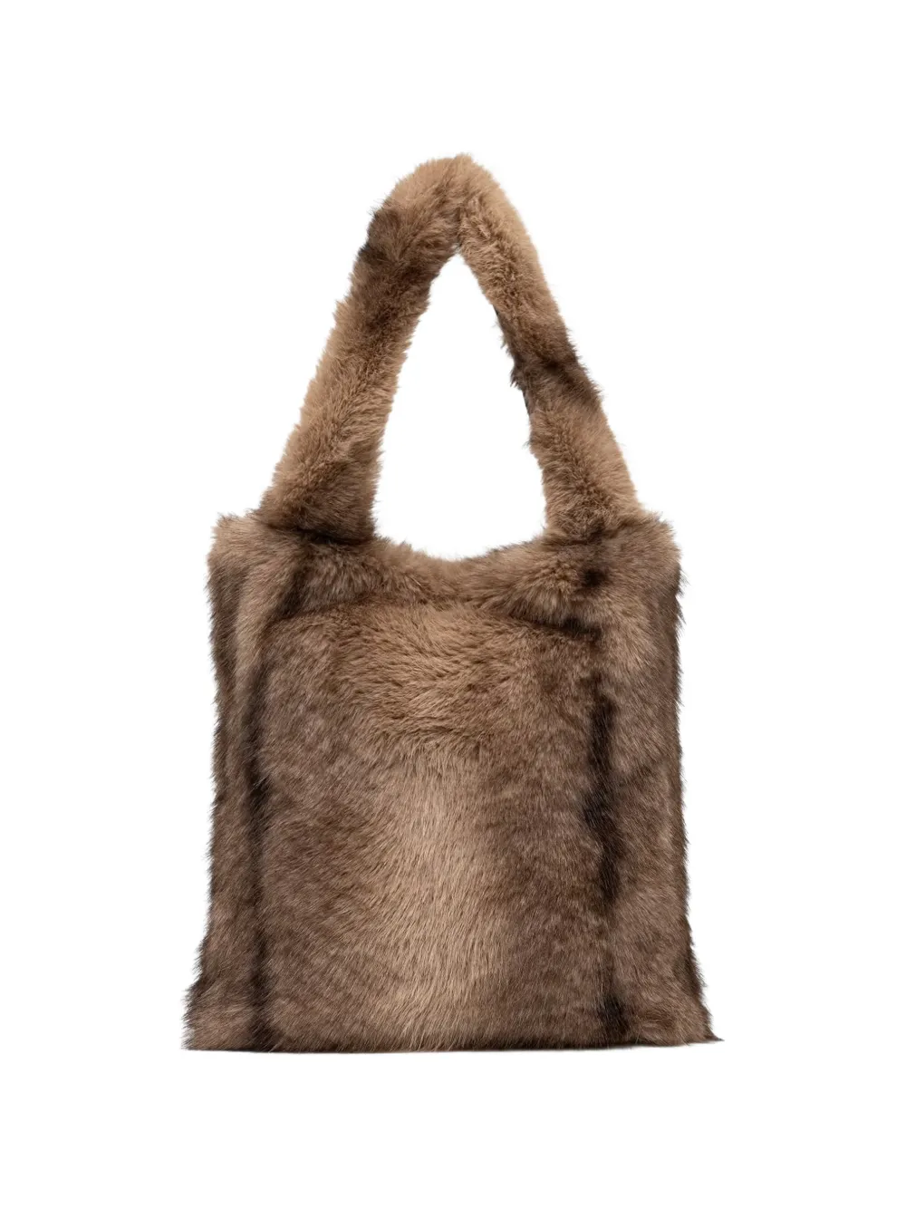 Silvian Heach faux-fur tote bag - Marrone