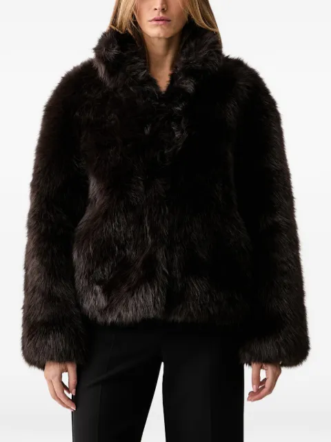 Silvian Heach oversized faux-fur jacket