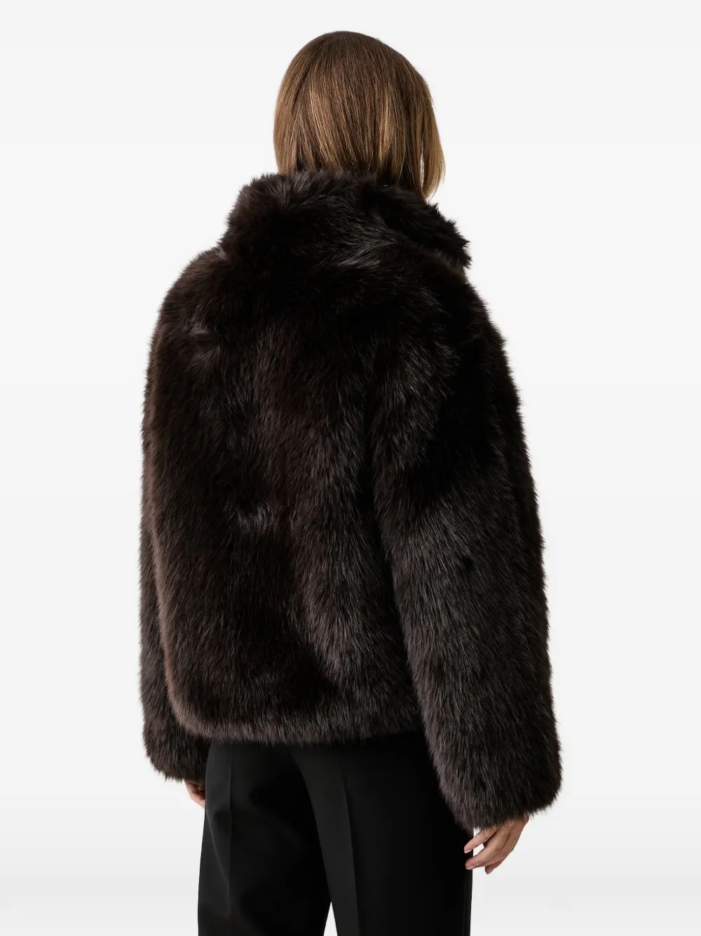 Silvian Heach Oversized jack van imitatiebont Bruin