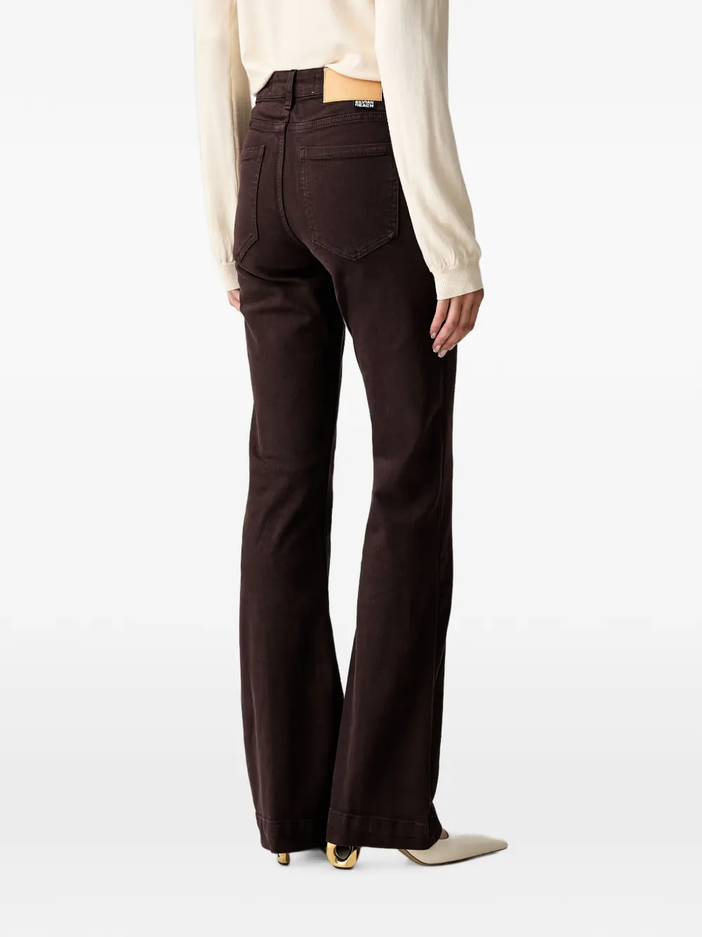 Silvian Heach High waist bootcut jeans Bruin