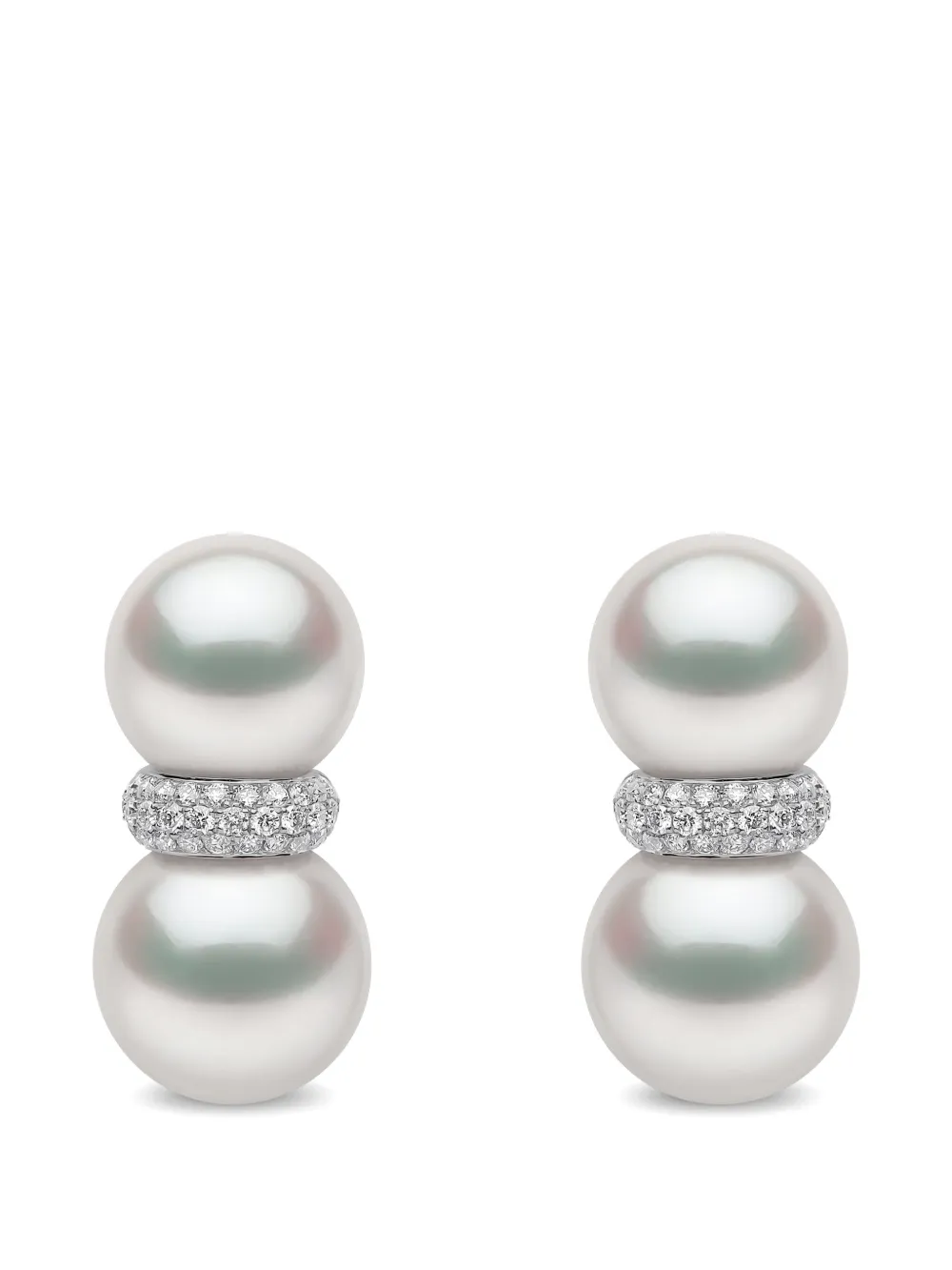 Yoko London Glitz South Sea pearl and diamond earrings