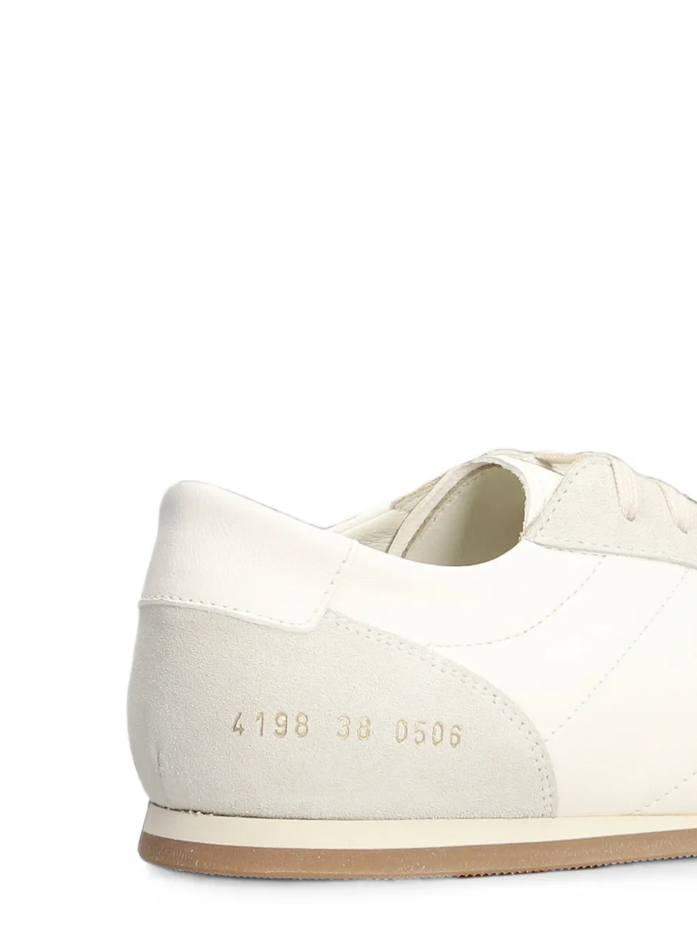 Common Projects Minimal Runner suede-panelled sneakers Wit