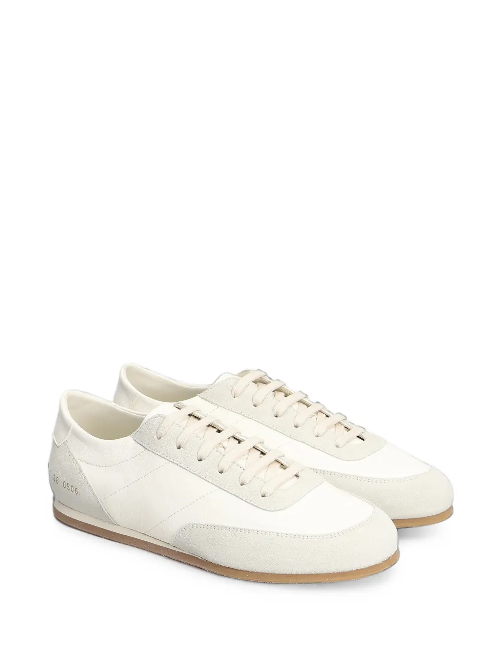 Common Projects Minimal Runner suede-panelled sneakers Wit