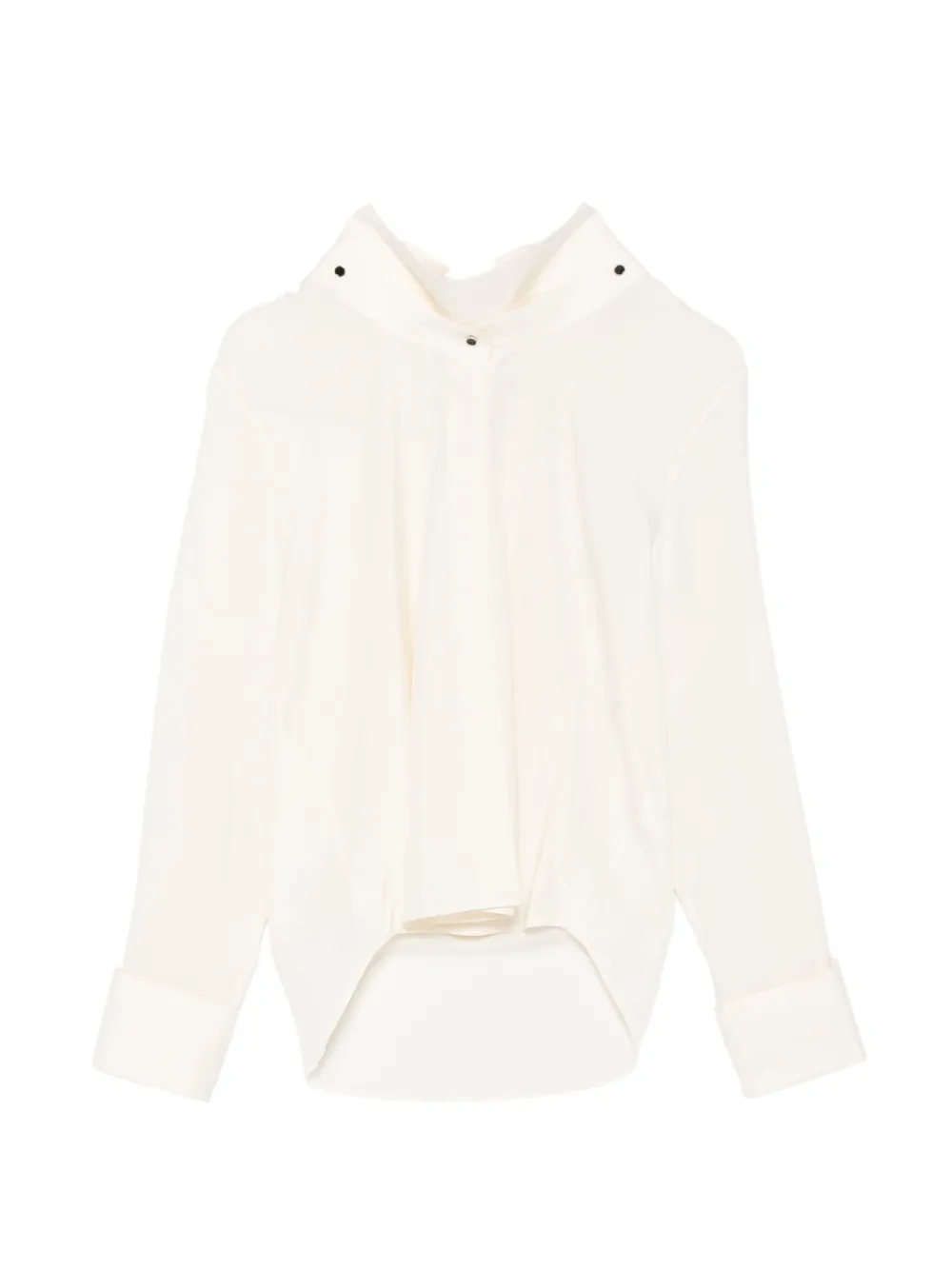 Givenchy ruffled silk blouse - Toni neutri