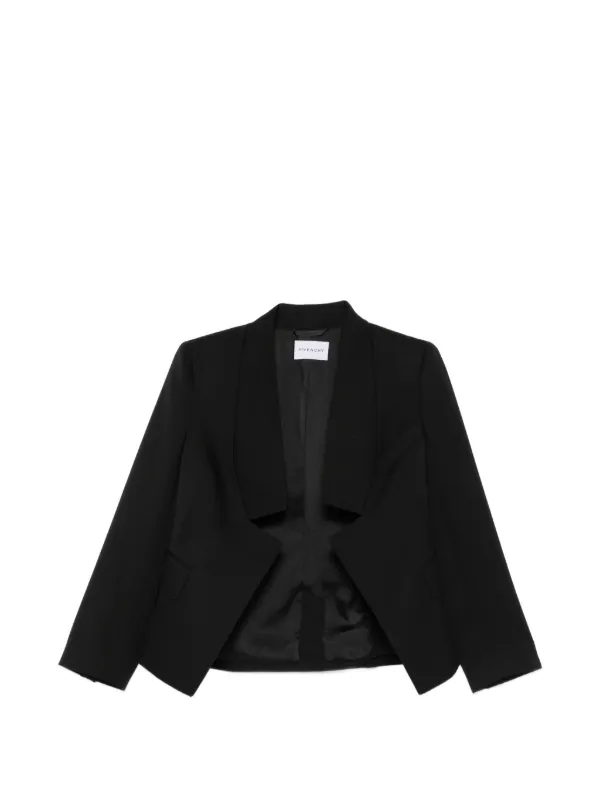 Givenchy Cut-out Lapel Blazer in Black