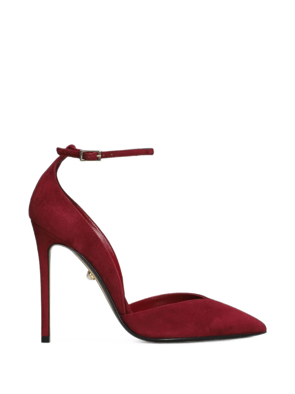 Alevì Camilla pointed-toe ankle-strap pumps Rood