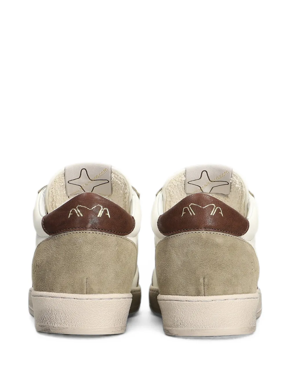 Ama Brand Sneakers met vlakken en ster-patch Wit