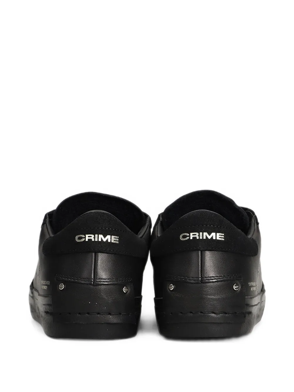 Crime London Distressed 2.0 logo-print panelled sneakers Zwart