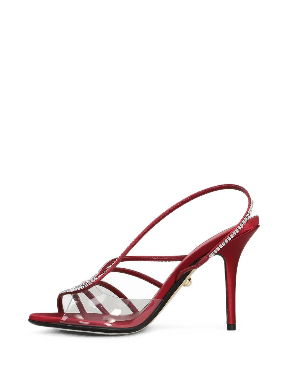 Alevì Penelope crystal-embellished sandals Rood