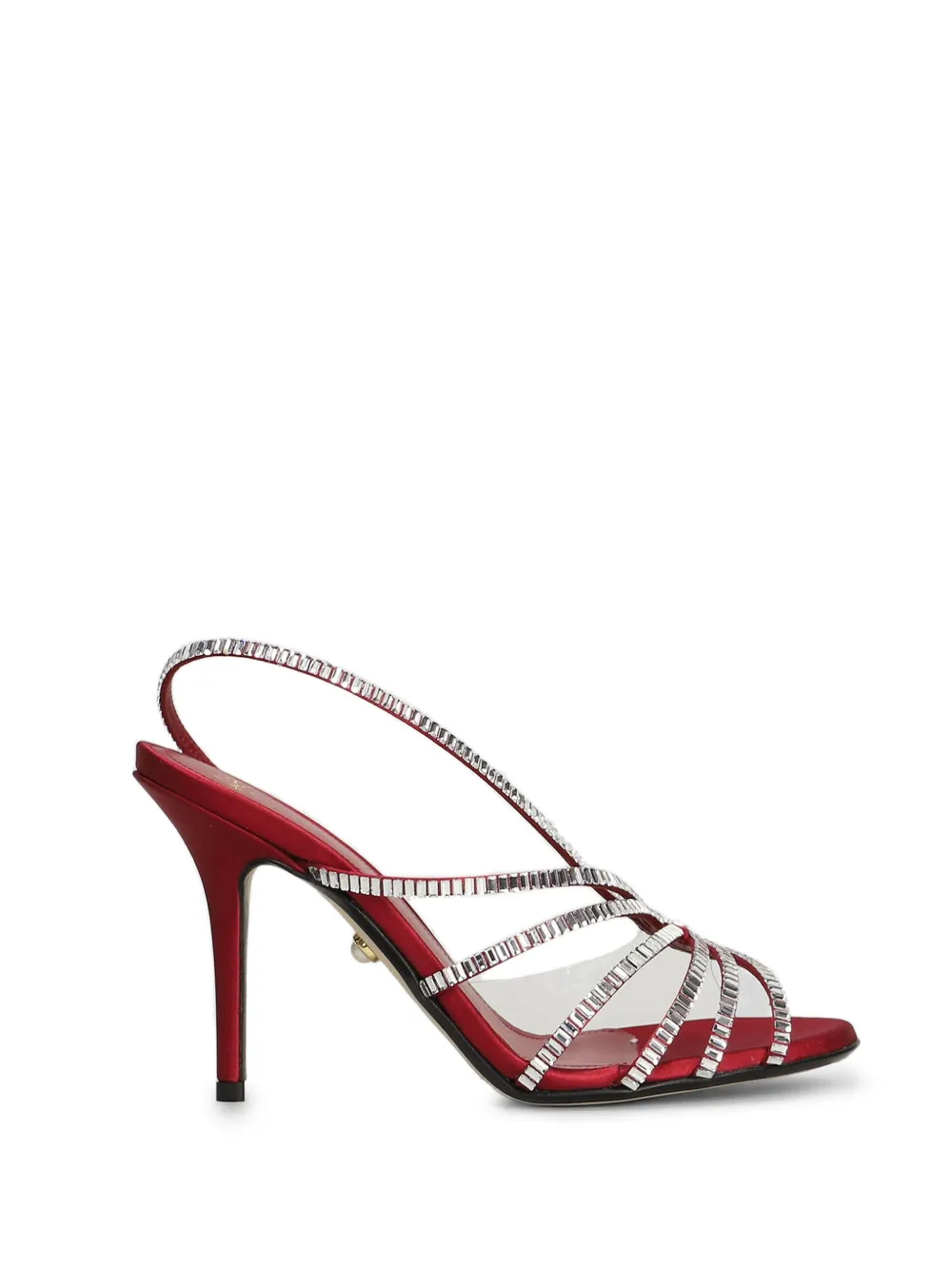 Alevì Penelope crystal-embellished sandals Rood