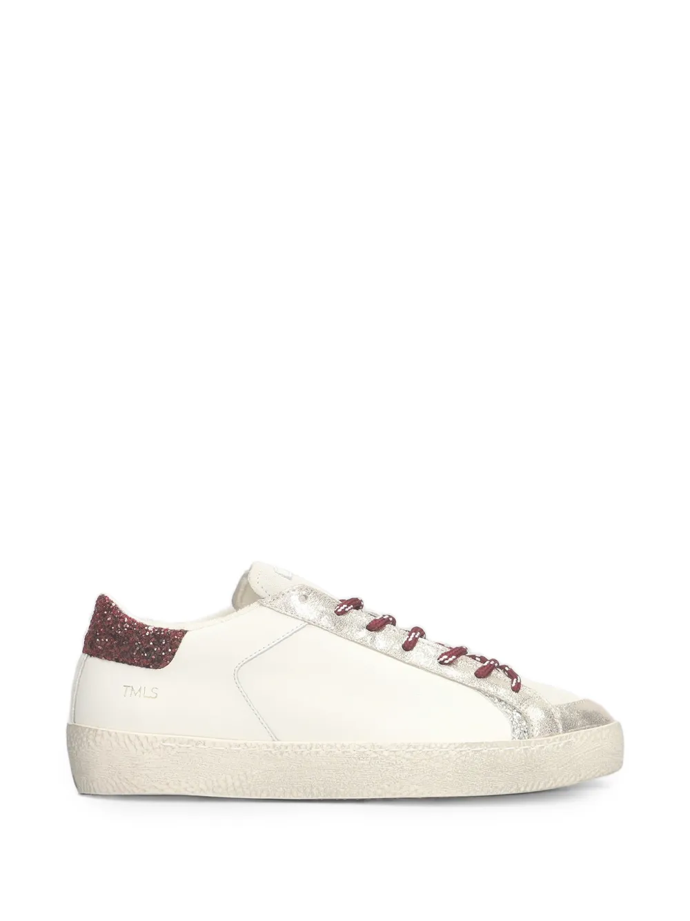 Ama Brand Sneakers met metallic afwerking en glitter-vlak Beige