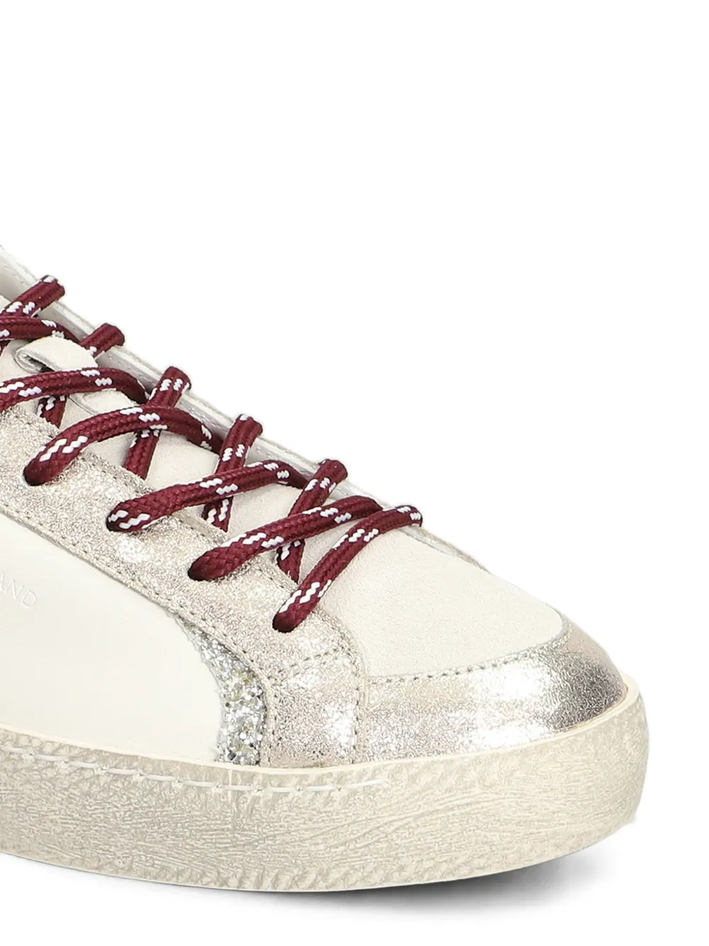 Ama Brand Sneakers met metallic afwerking en glitter-vlak Beige