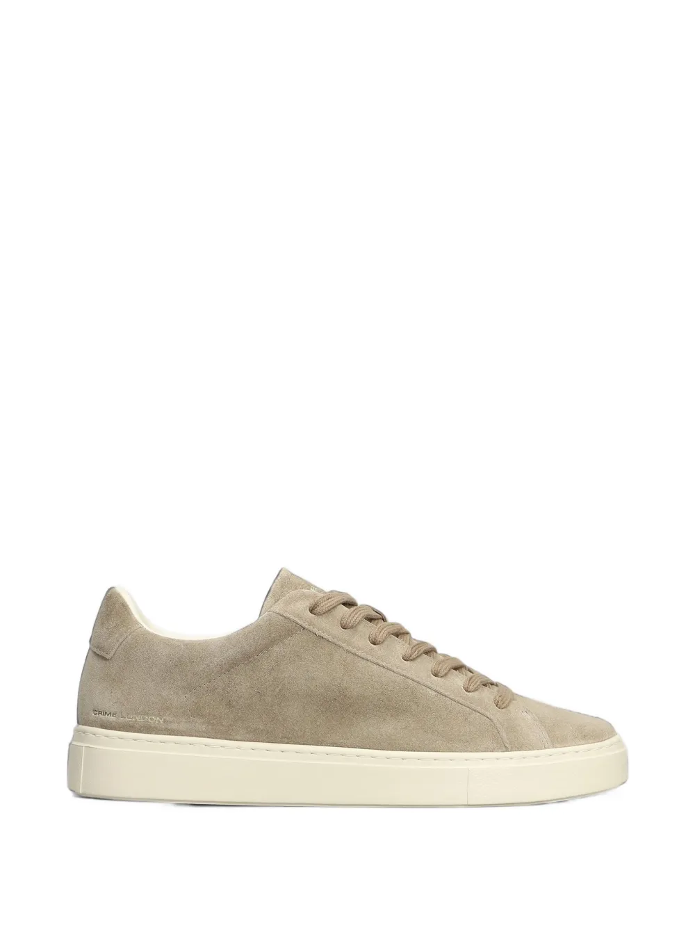 Crime London suede low-top sneakers - Nude