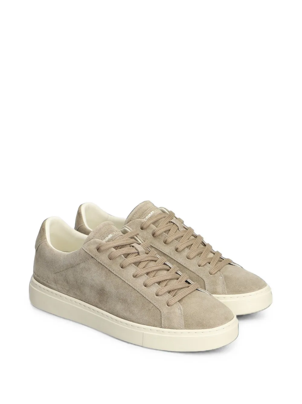 Crime London suede low-top sneakers Beige