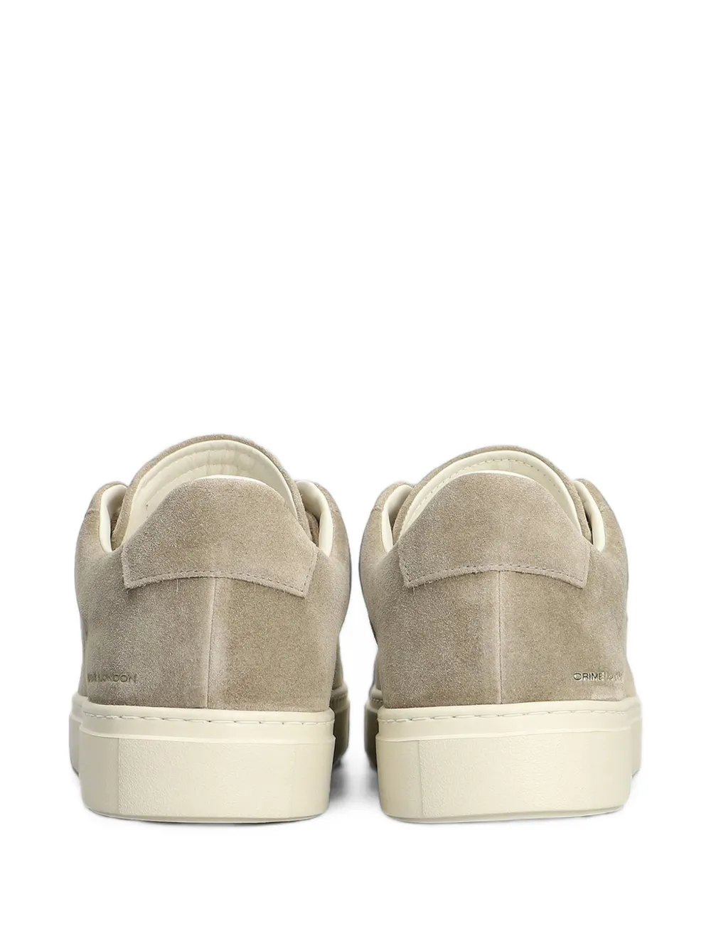 Crime London suede low-top sneakers Beige